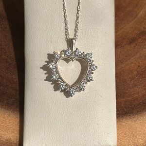 CZ diamond necklace 18 inch chain
